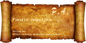 Pandia Angelika névjegykártya